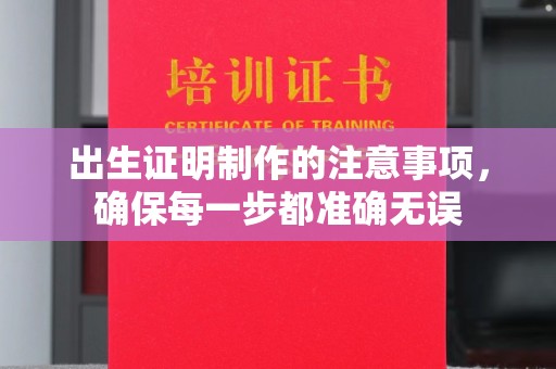庐江出生证明制作的注意事项，确保每一步都准确无误